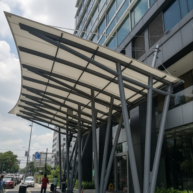 Kanopi Membran di Jakarta Pusat: Estetika untuk Bangunan Komersial