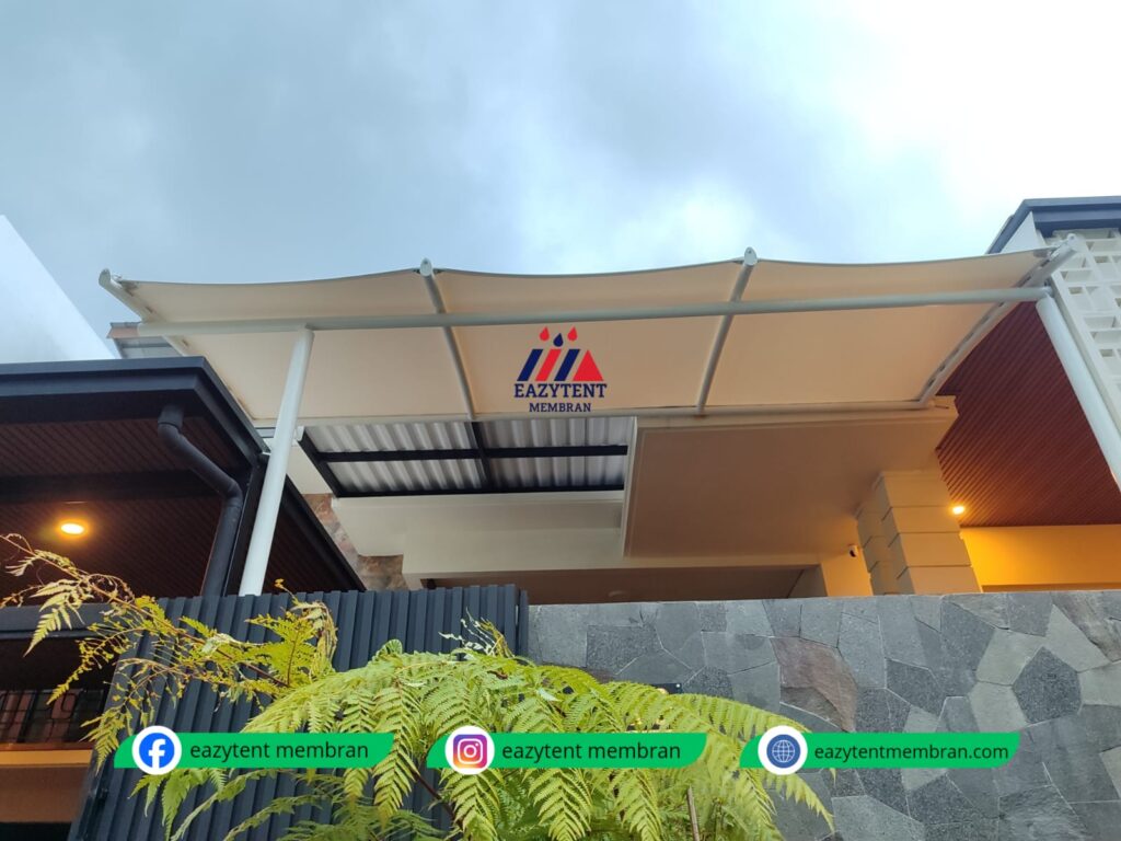 kanopi membran kolam ikan